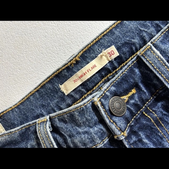 Levi’s Levis Big E Jeans Women's Sz 30 Vintage Pants Blue Bootcut - Picture 6 of 12